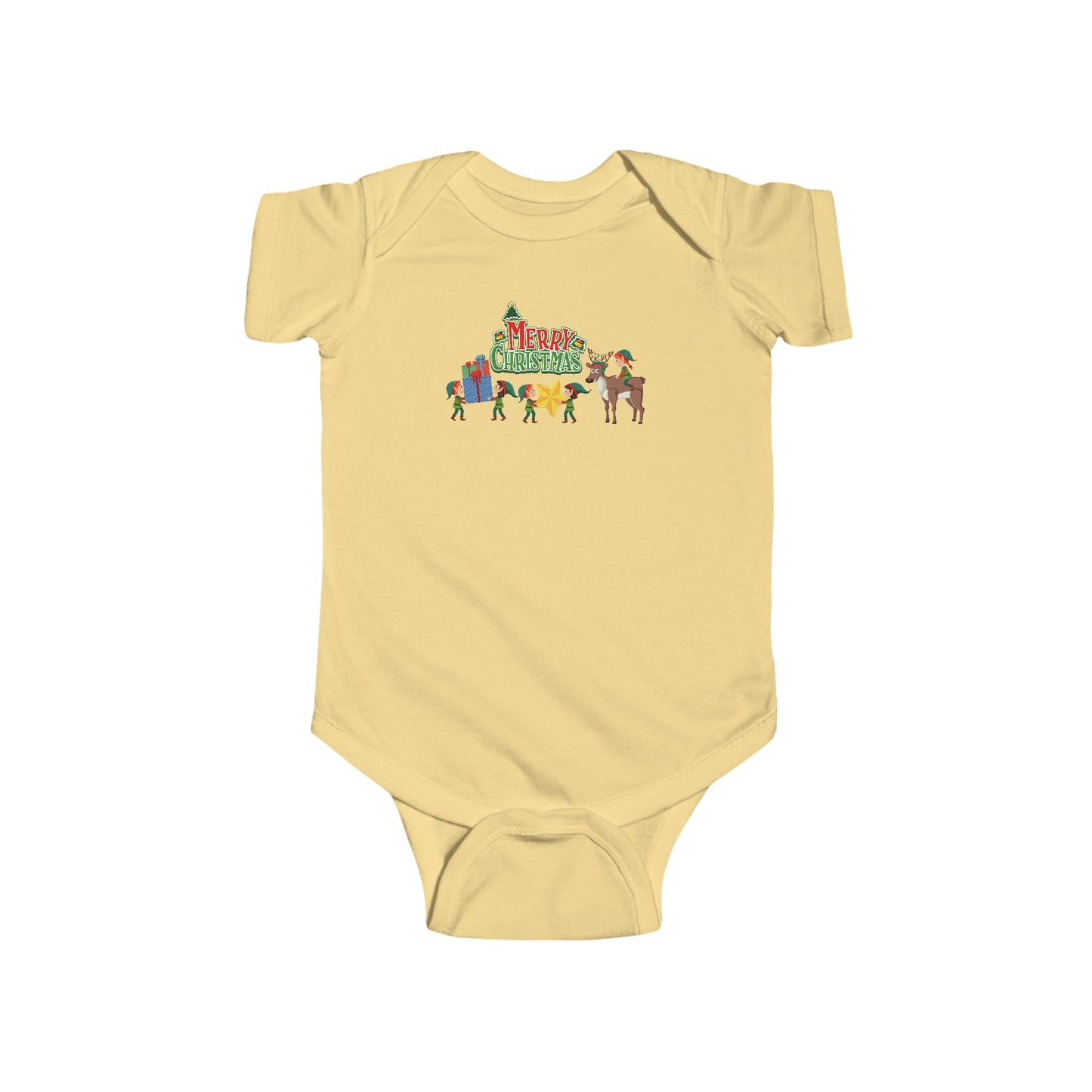 Infant Bodysuit - Merry christmas and reindeer - [[{"value":"Wonderwear Kid"}]]