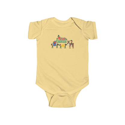 Infant Bodysuit - Merry christmas and reindeer - [[{"value":"Wonderwear Kid"}]]