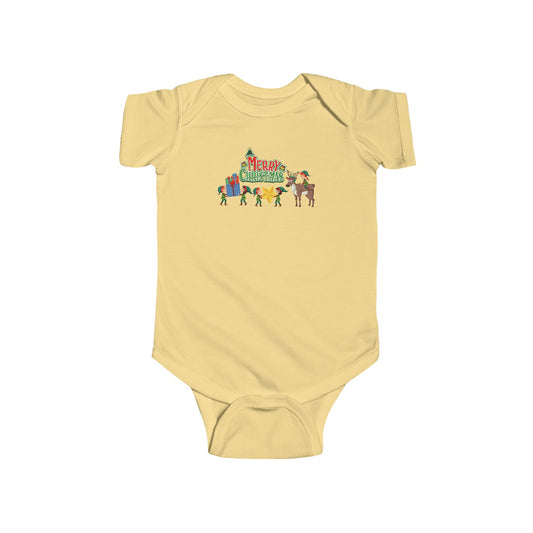 Infant Bodysuit - Merry christmas and reindeer - [[{"value":"Wonderwear Kid"}]]