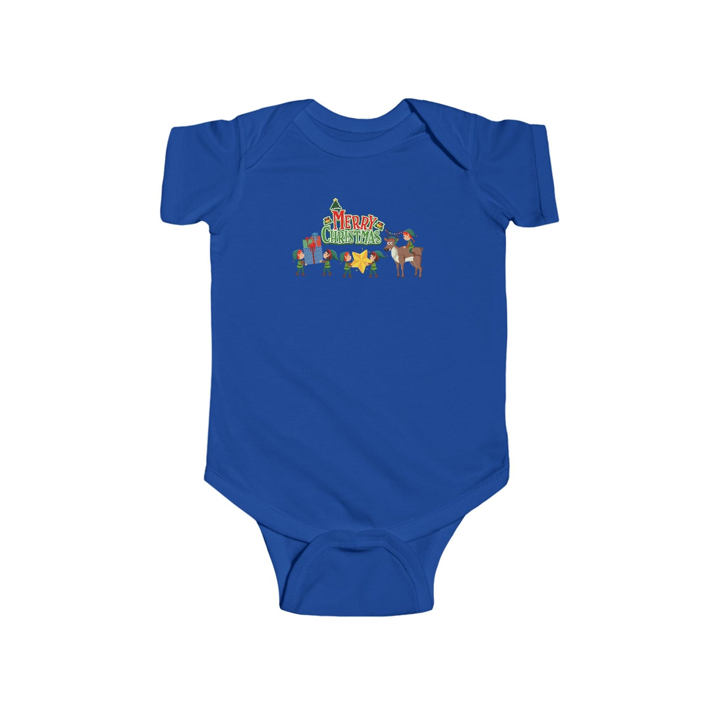 Infant Bodysuit - Merry christmas and reindeer - [[{"value":"Wonderwear Kid"}]]