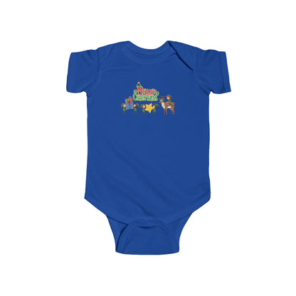Infant Bodysuit - Merry christmas and reindeer - [[{"value":"Wonderwear Kid"}]]