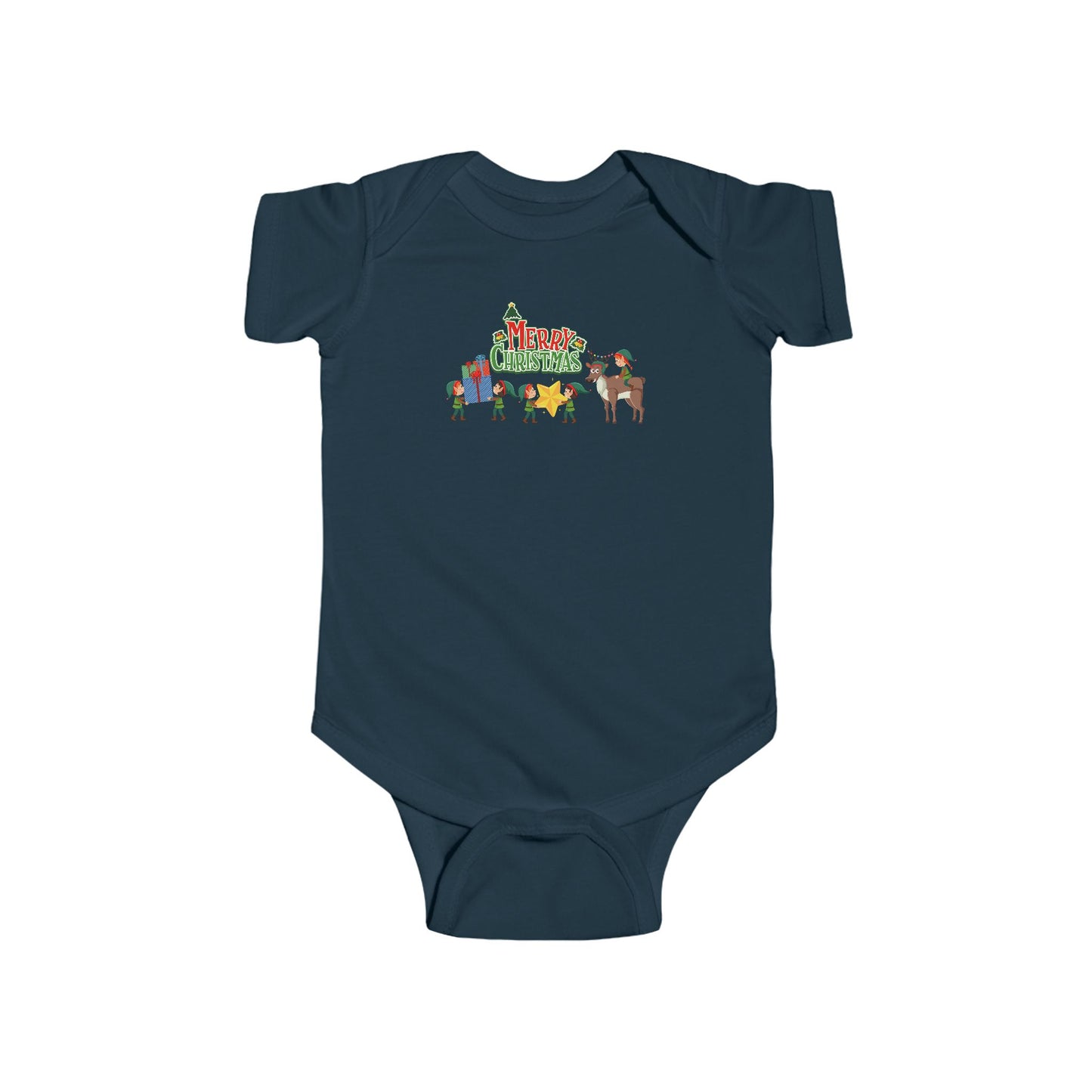 Infant Bodysuit - Merry christmas and reindeer - [[{"value":"Wonderwear Kid"}]]