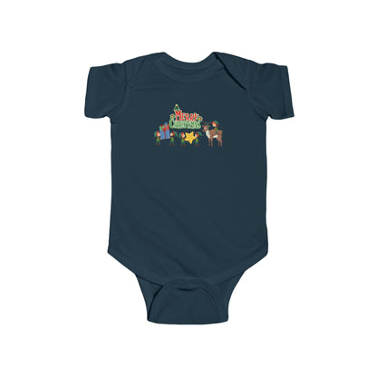 Infant Bodysuit - Merry christmas and reindeer - [[{"value":"Wonderwear Kid"}]]