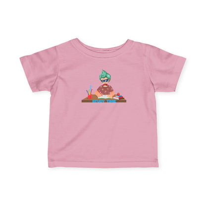 Infant Fine Jersey Tee - Super kiddo studying - [[{"value":"Wonderwear Kid"}]]