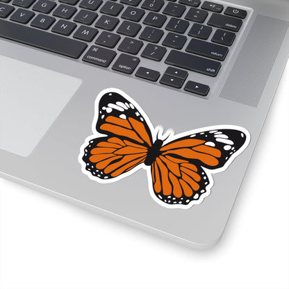 Kiss-Cut Stickers - Orange Butterfly Printify