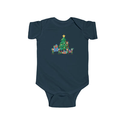 Infant Bodysuit - Super kiddo putting gifts on christmas tree - [[{"value":"Wonderwear Kid"}]]