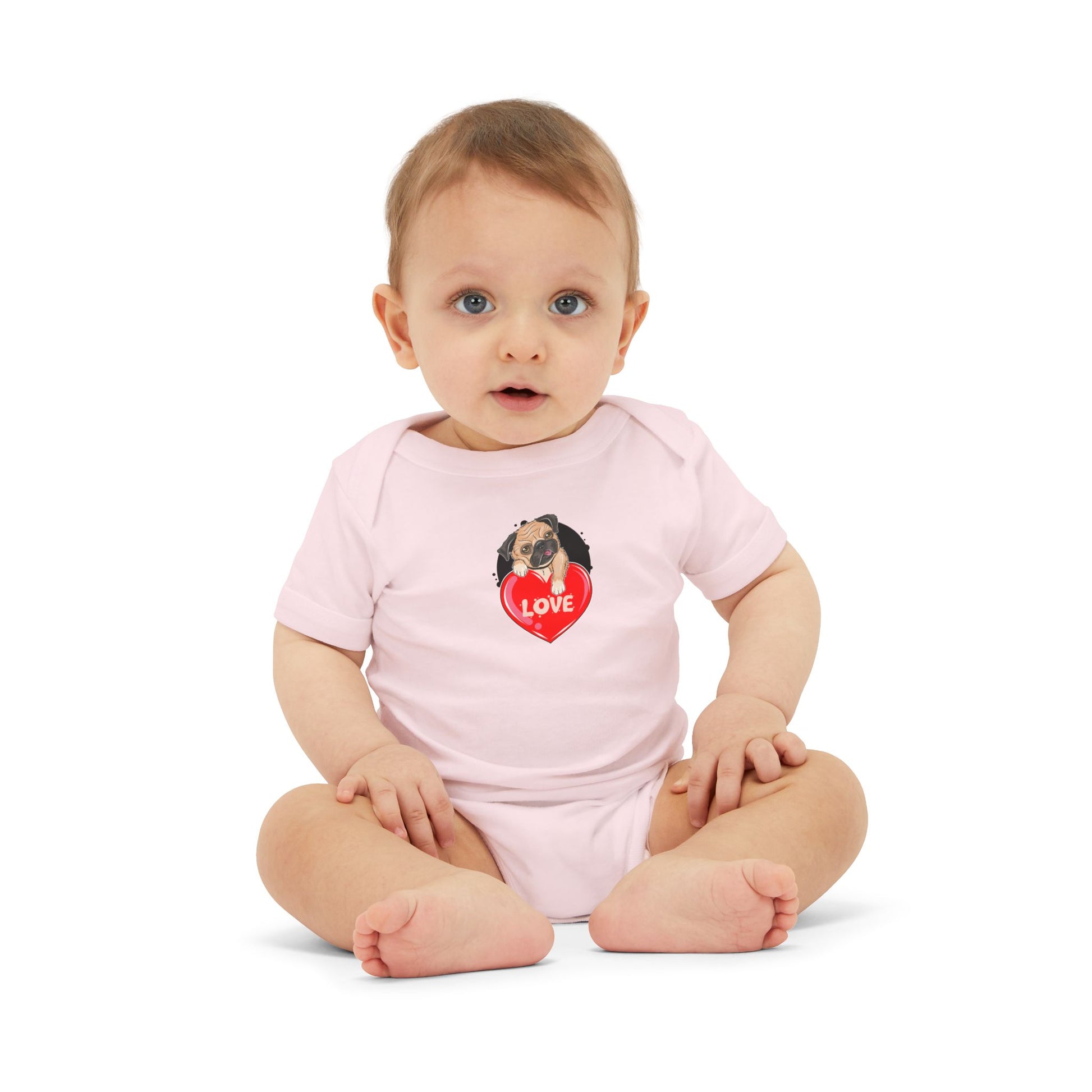 Infant Jersey One Piece - Valentines - Cute Pug - [[{"value":"Wonderwear Kid"}]]