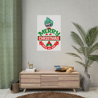Rolled Posters - Merry chridtmas from super kiddo - [[{"value":"Wonderwear Kid"}]]