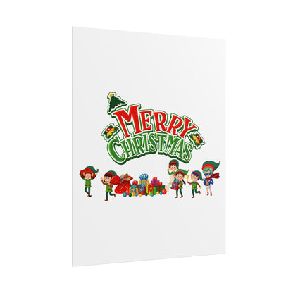 Rolled Posters - Merry christmas from super friends - [[{"value":"Wonderwear Kid"}]]