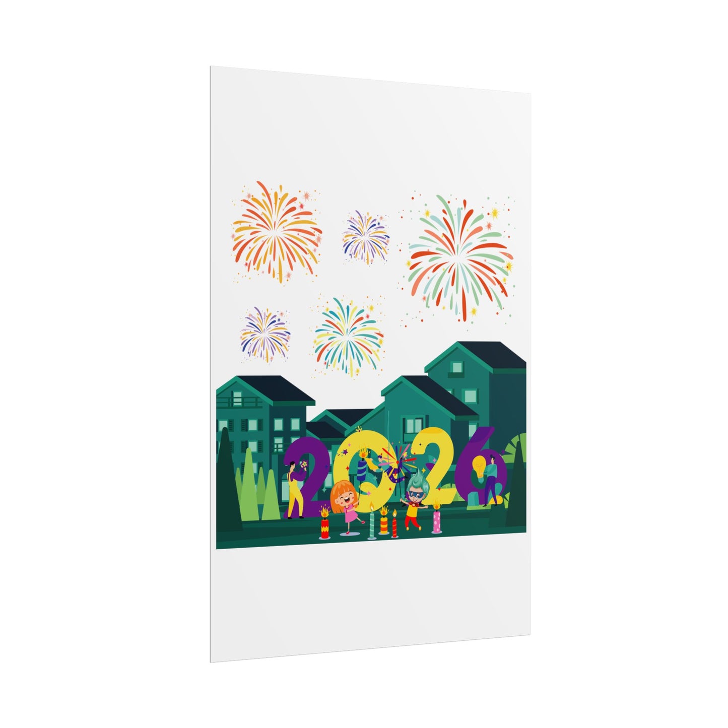 Rolled Posters - Super kiddo on house - [[{"value":"Wonderwear Kid"}]]