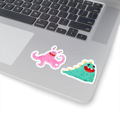Kiss-Cut Vinyl Decals - Joyful monster Printify