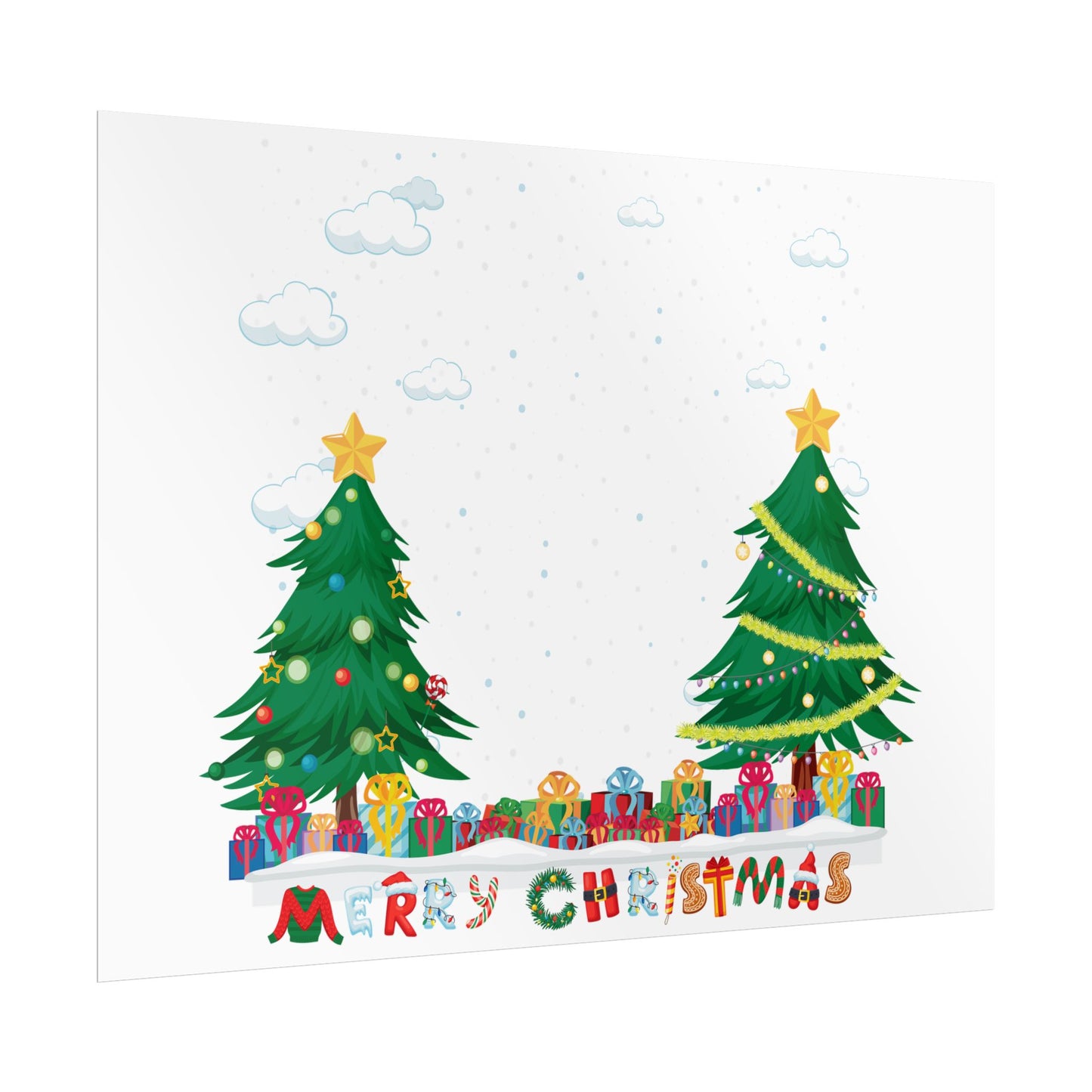 Rolled Posters - Christmas and snowing - [[{"value":"Wonderwear Kid"}]]