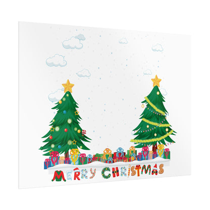 Rolled Posters - Christmas and snowing - [[{"value":"Wonderwear Kid"}]]