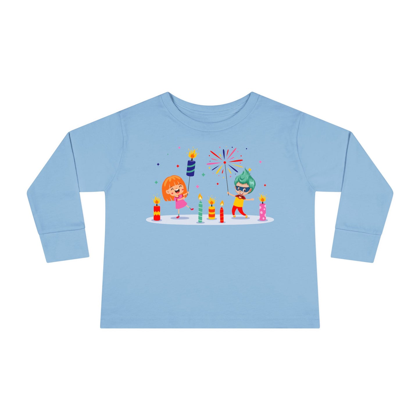 Toddler Long Sleeve Tee - Super kiddo lighting fireworks - [[{"value":"Wonderwear Kid"}]]