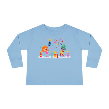 Toddler Long Sleeve Tee - Super kiddo lighting fireworks - [[{"value":"Wonderwear Kid"}]]