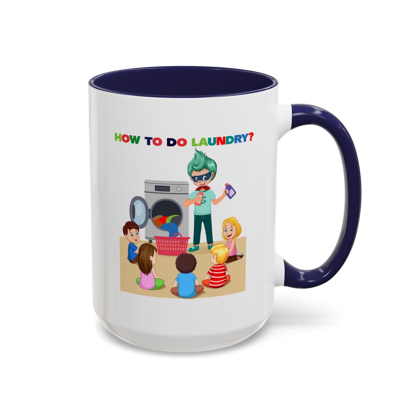 Accent Coffee Mug - super kiddo teaching laundry