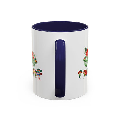 Accent Coffee Mug - Merry christmas from super friends - [[{"value":"Wonderwear Kid"}]]