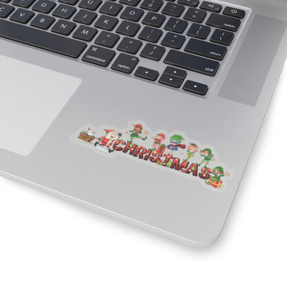 Kiss-Cut Stickers - Christmas with santa claus and friends - [[{"value":"Wonderwear Kid"}]]