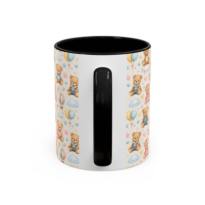 Accent Coffee Mug  (11/15 oz) - Pastel Teddy Bear Nursery