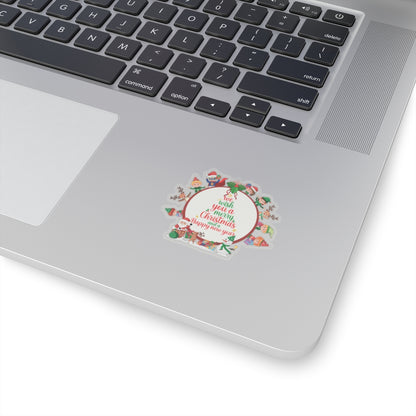 Kiss-Cut Stickers - We wish you a merry christmas - [[{"value":"Wonderwear Kid"}]]