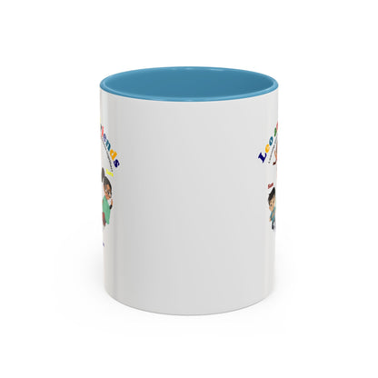 Accent Coffee Mug - Leo & Friends - Learning and growing - [[{"value":"Wonderwear Kid"}]]