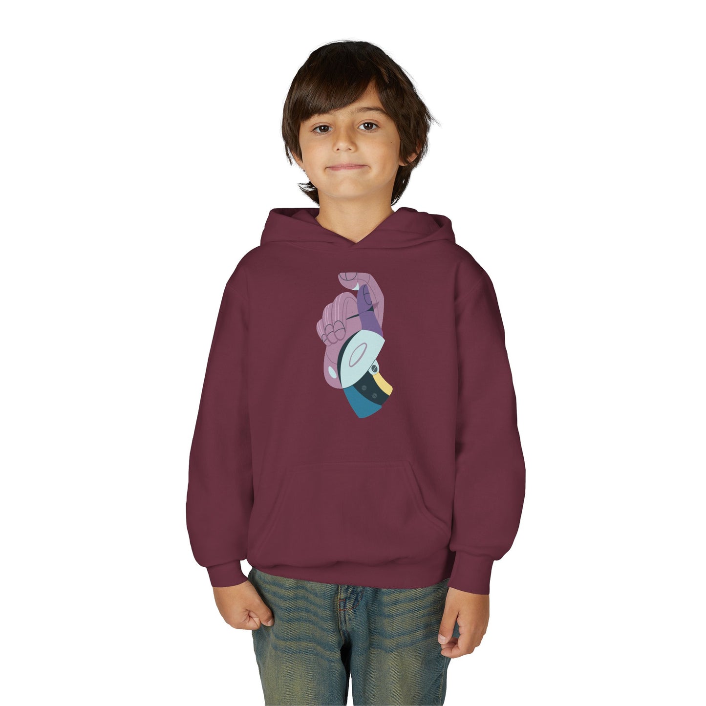 Youth Heavy Blend Hooded Sweatshirt - Hand