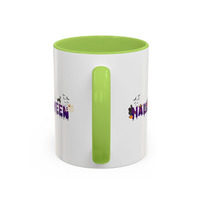 Accent Coffee Mug - Holloween word Printify