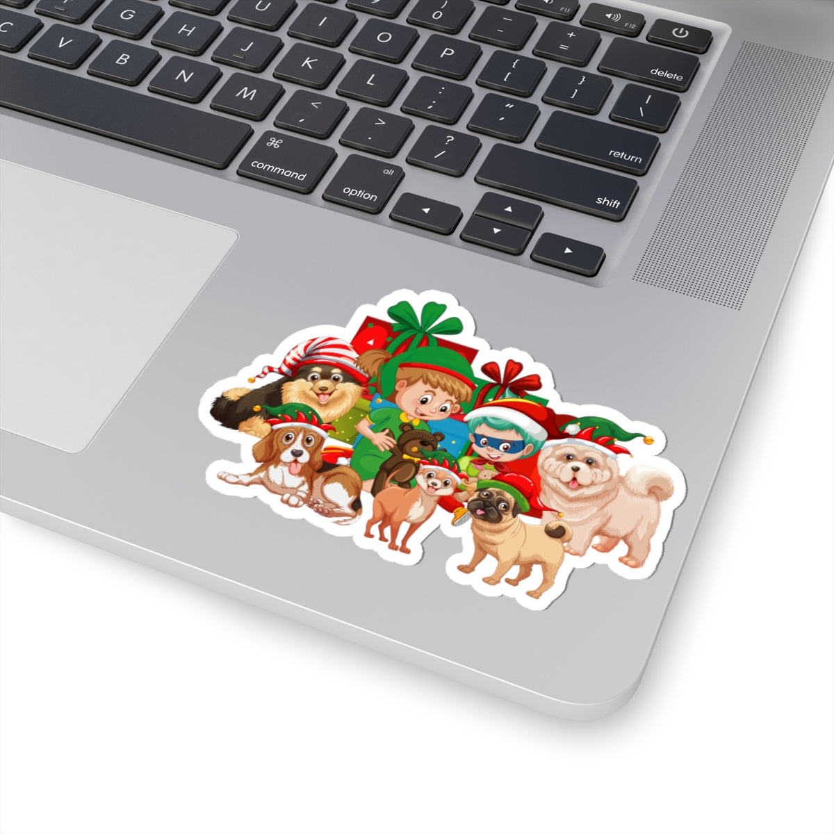 Kiss-Cut Stickers - Christmas with super kiddo pet friends without text - [[{"value":"Wonderwear Kid"}]]