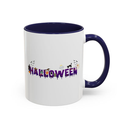 Accent Coffee Mug - Holloween word Printify