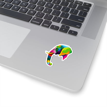 Kiss-Cut Stickers - The elephant Printify