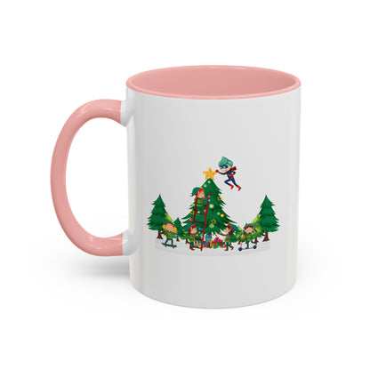 Accent Coffee Mug - Super kiddo putting the stars - [[{"value":"Wonderwear Kid"}]]