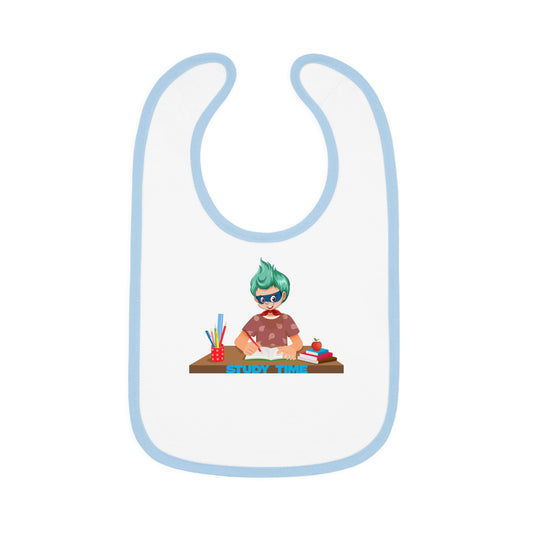 Baby Bib - Super kiddo studying - [[{"value":"Wonderwear Kid"}]]