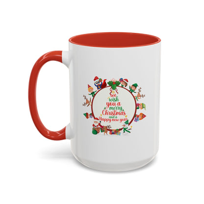 Accent Coffee Mug - We wish you a merry christmas - [[{"value":"Wonderwear Kid"}]]
