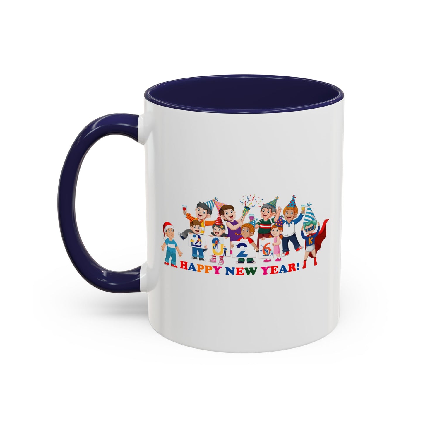 Accent Coffee Mug - Happy new year from super kiddo