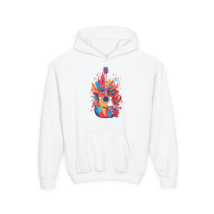 Kids Colorful Guitar Hoodie Printify