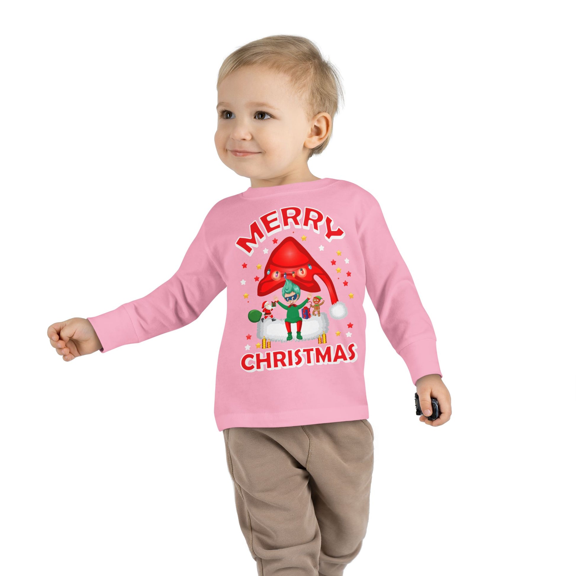 Toddler Long Sleeve Tee - Merry christmas - [[{"value":"Wonderwear Kid"}]]