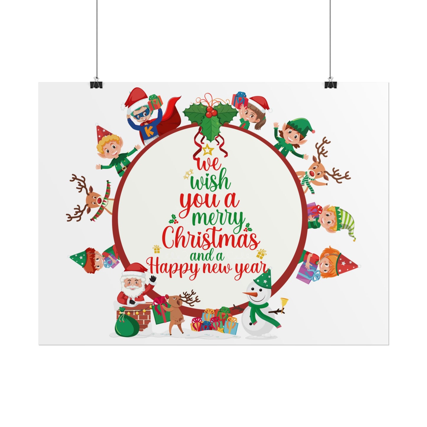Rolled Posters - We wish you a merry christmas - [[{"value":"Wonderwear Kid"}]]