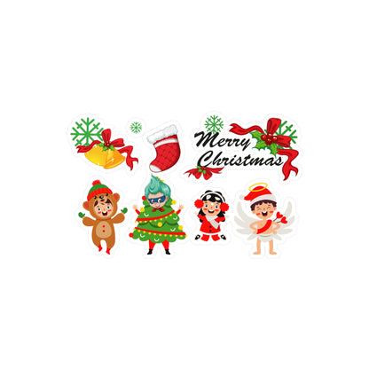 Christmas Kiss-Cut Vinyl Decals – Merry christmas from super kid - [[{"value":"Wonderwear Kid"}]]
