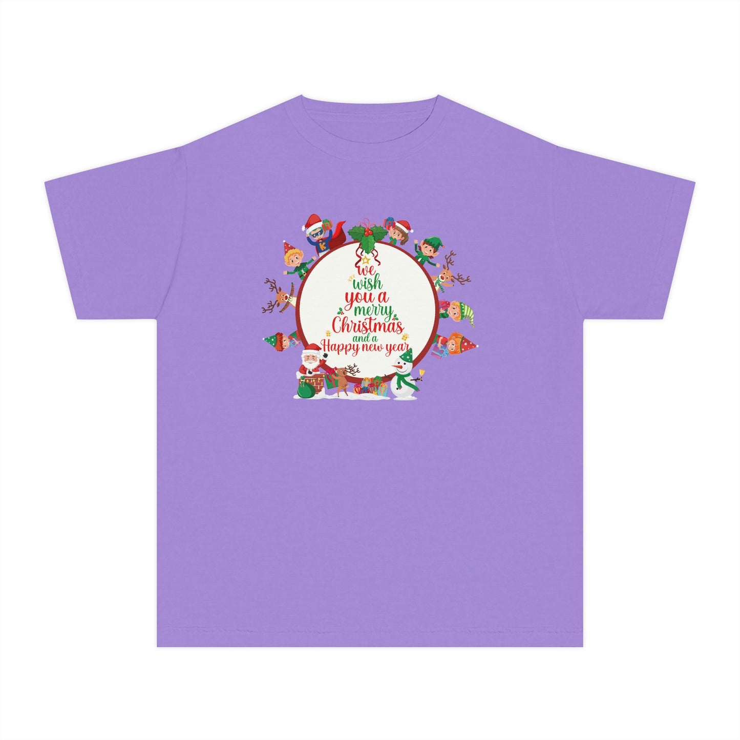 Youth Midweight Tee - We wish you a merry Christmas