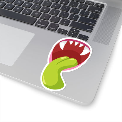 Kiss-Cut Vinyl Decals - Monster showing tounge Printify