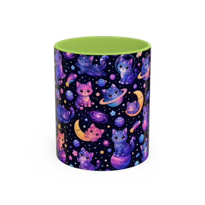 Accent Coffee Mug (11/15 oz) - Galaxy cats