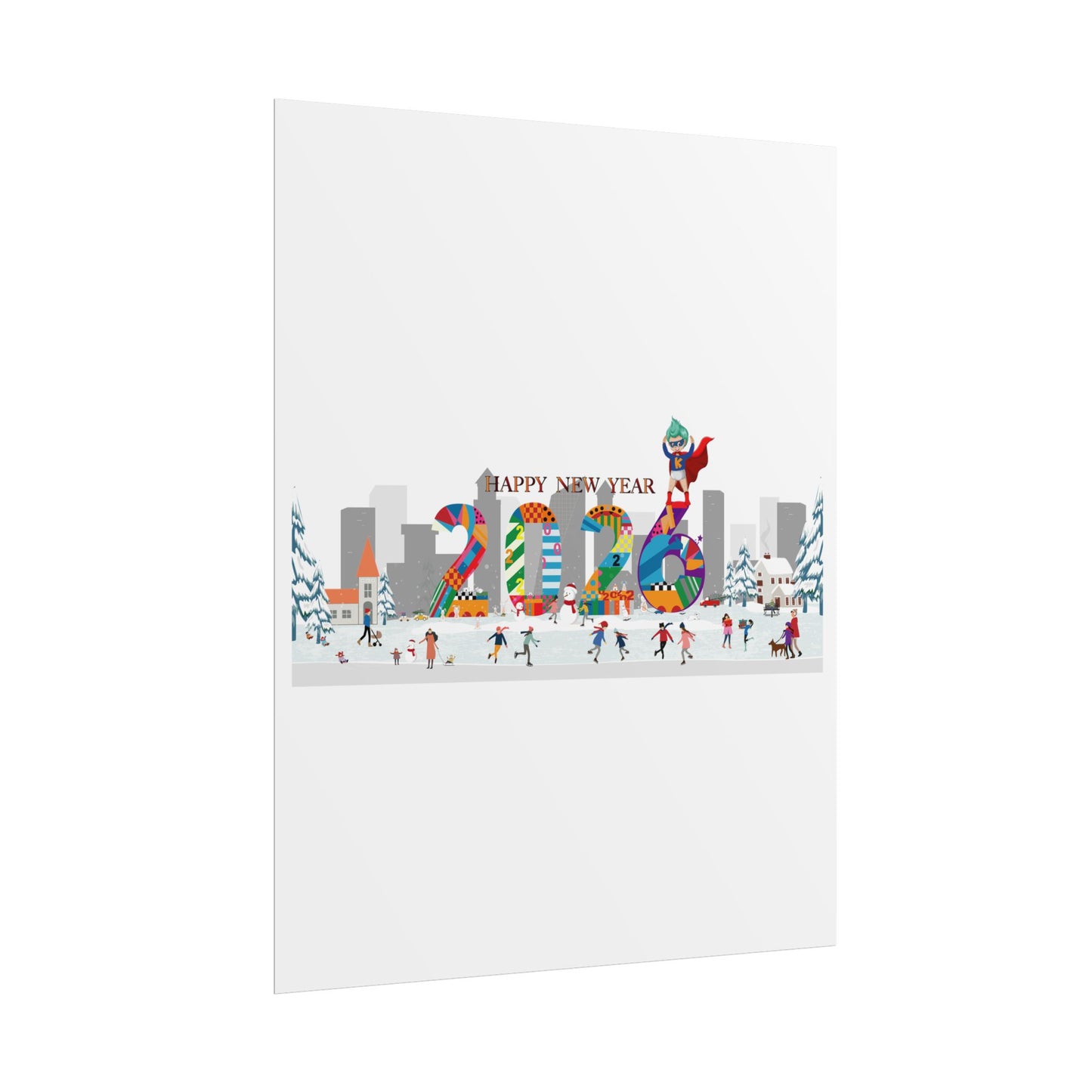 Rolled Posters - Happy 2026 - [[{"value":"Wonderwear Kid"}]]