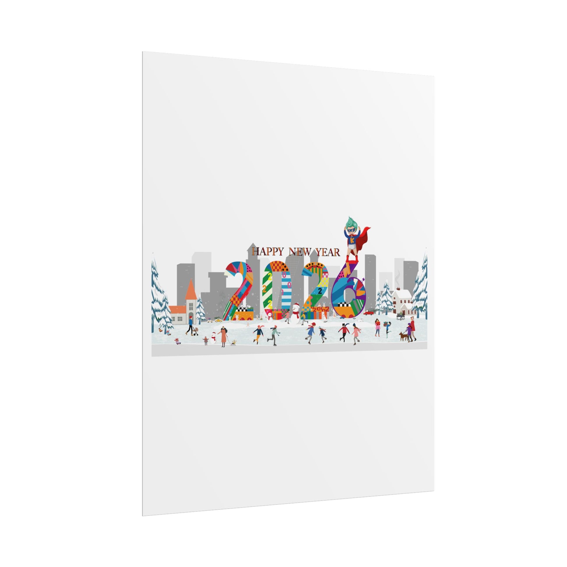 Rolled Posters - Happy 2026 - [[{"value":"Wonderwear Kid"}]]