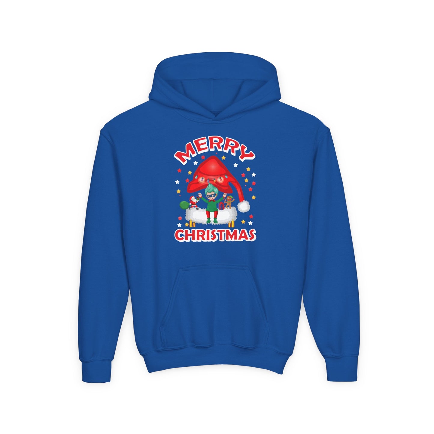 Youth Heavy Blend Hooded Sweatshirt - Merry christmas