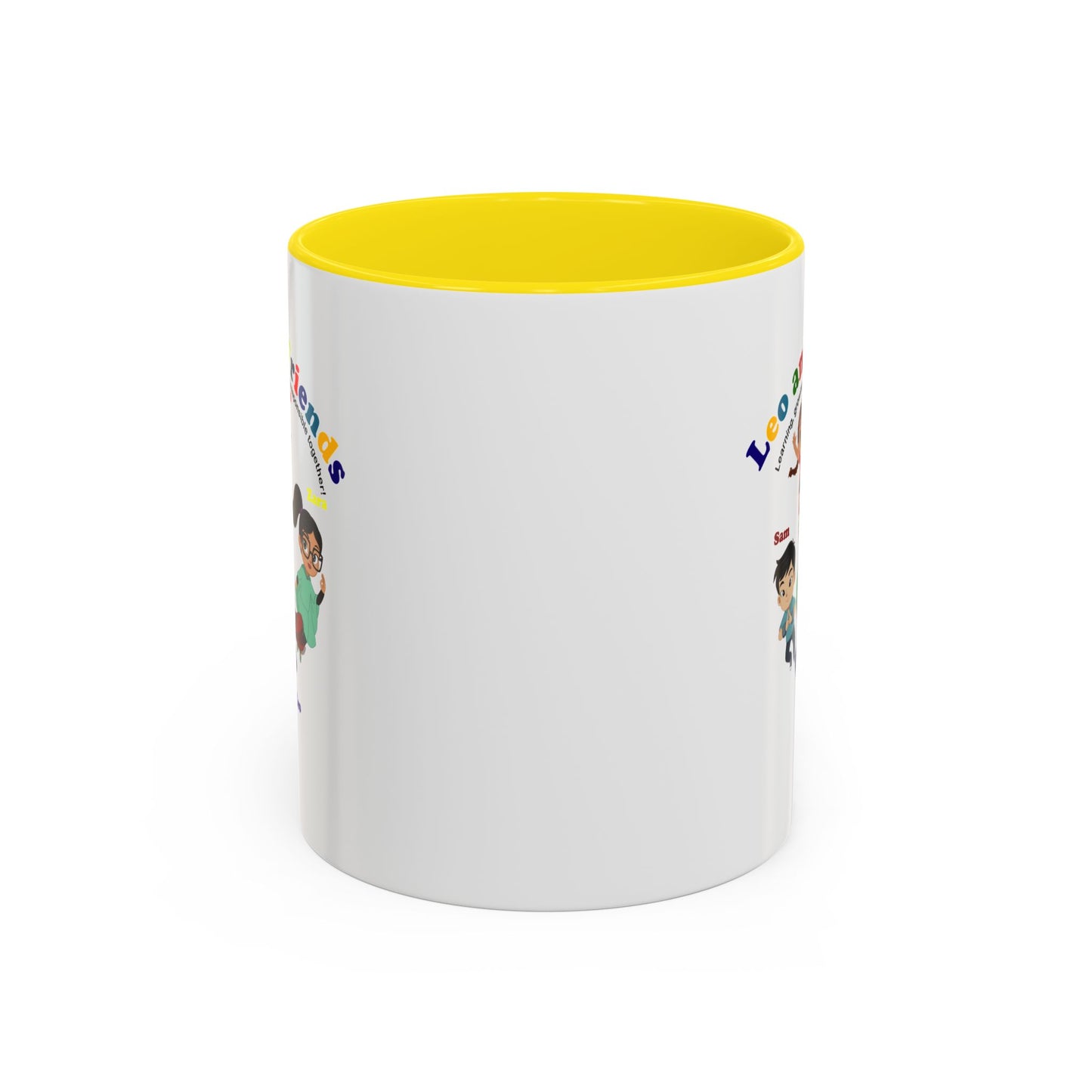 Accent Coffee Mug - Leo & Friends - Learning and growing