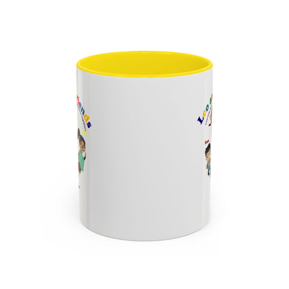 Accent Coffee Mug - Leo & Friends - Learning and growing - [[{"value":"Wonderwear Kid"}]]