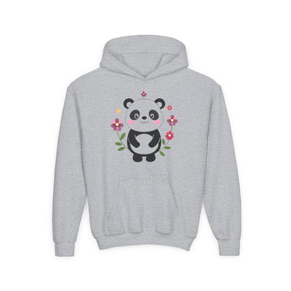 Youth Heavy Blend Hooded Sweatshirt - Charming panda Printify