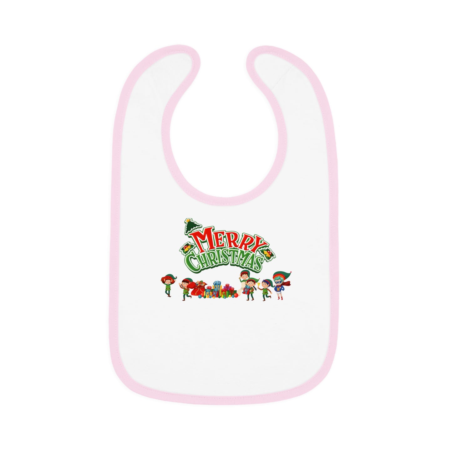 Baby Bib - Merry christmas from super friends
