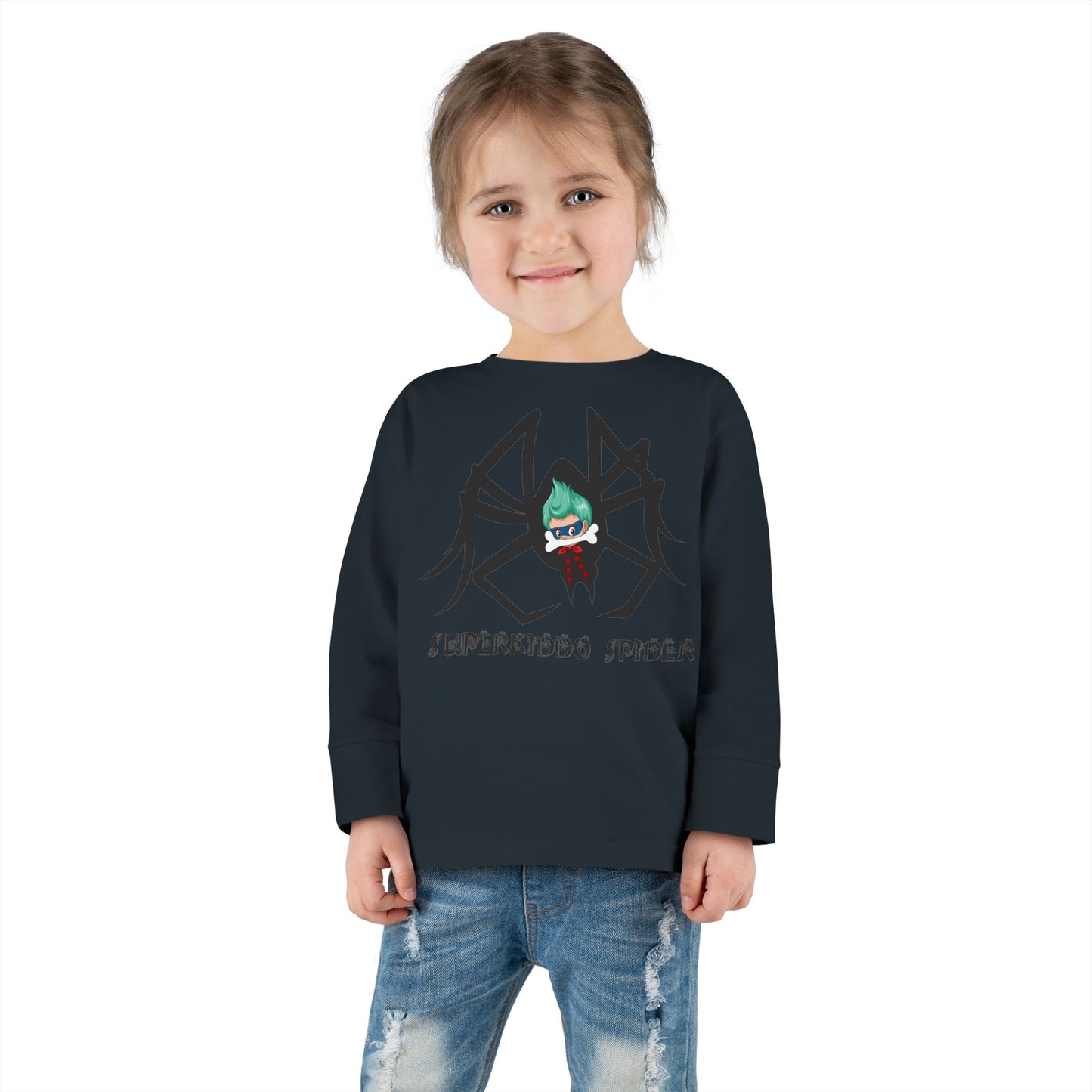 Toddler Long Sleeve Tee - Spider kiddo