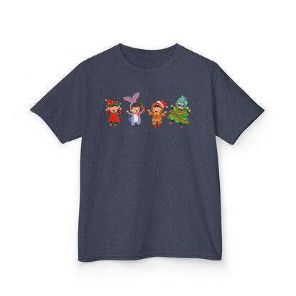 Kids Heavy Cotton™ Tee - Super kiddo in christmas tree attire - [[{"value":"Wonderwear Kid"}]]